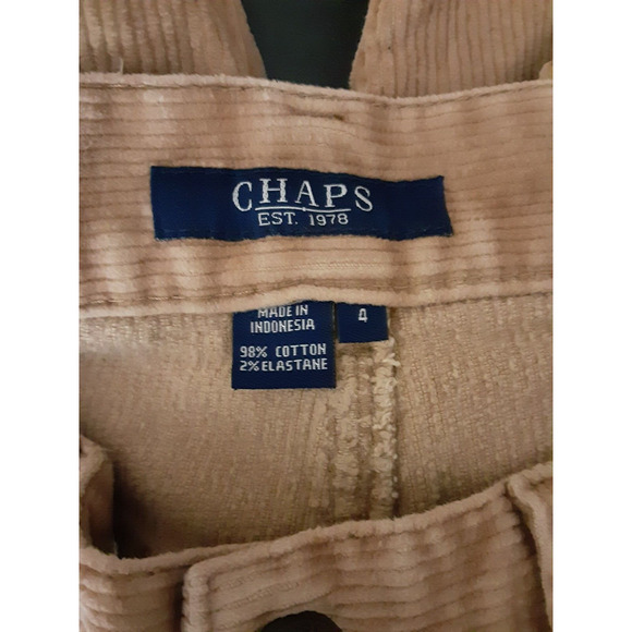Vintage Chaps Womens Tan Corduroy Mid Rise Bootcut Jeans Pants Y2k 90s 4 - Picture 6 of 8